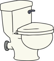 hand dragen tecknad serie klotter av en badrum toalett png