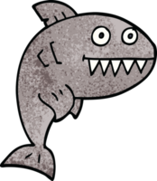 cartoon doodle deadly shark png