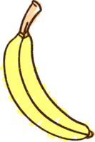 dibujo de tiza de plátano png
