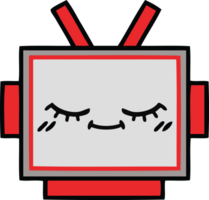 cute cartoon of a robot head png