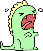 cartoon of a dinosaur crying due to regular mass extinction events png