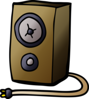 cartoon doodle old wood speaker png