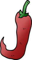 cartoon doodle red hot chilli pepper png