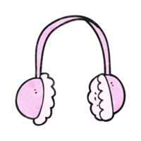 texturizado desenho animado orelha muffs png