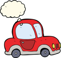 cartoon car with thought bubble png