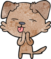 perro de dibujos animados sacando la lengua png