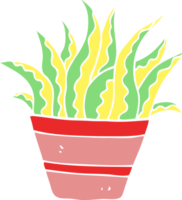 tecknad doodle växt png