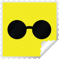 sunglasses graphic square sticker stamp png