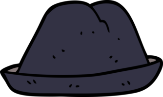 cappello di doodle del fumetto png