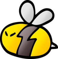 png gradient illustration cartoon bee