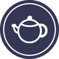 té maceta circular icono símbolo png