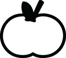 organic apple icon symbol png