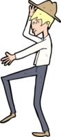 Cartoon modischer Mann png