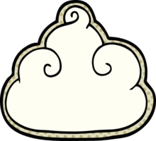 cartoon doodle cloud symbol png