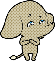 Cartoon-Elefant erinnert sich png