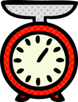 comic book style cartoon of a weighing scale png