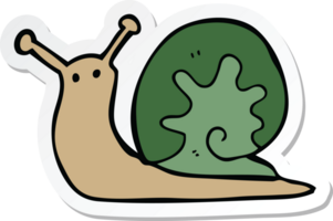 sticker of a cartoon snail png