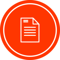 officieel document circulaire icoon symbool png