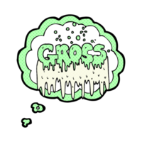 drawn thought bubble cartoon gross symbol png