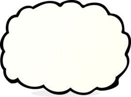 symbole de nuage de dessin animé png