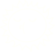 söt Sol krita teckning png