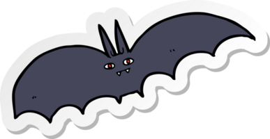 pegatina de un murciélago vampiro de dibujos animados png