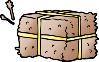 cartoon doodle bale of hay png