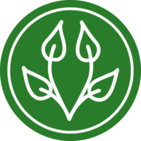 natuurlijk blad circulaire icoon symbool png