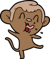 crazy cartoon monkey png