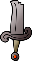 cartoon doodle jeweled sword png