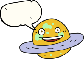 drawn speech bubble cartoon planet png