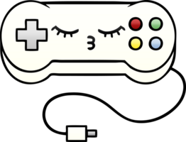 gradient shaded cartoon of a game controller png