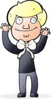 cartoon man wearing bow tie png