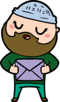 cartoon man with beard png