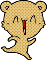 oso feliz corriendo dibujos animados png