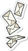 sticker of a cartoon letters png