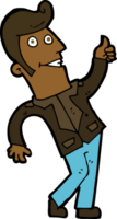 cartoon man giving thumbs up sign png