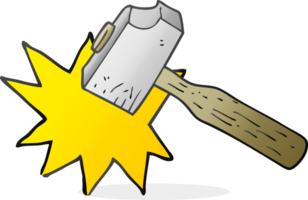 drawn cartoon mallet png