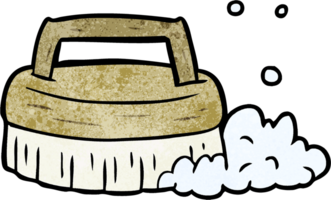 cartoon scrubbing brush png