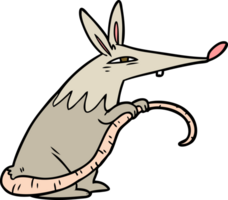 rata astuta de dibujos animados png