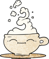 cartoon hot cup of coffee png