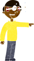 Cartoon starrender Mann png