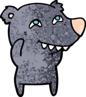 personagem de desenho animado urso png