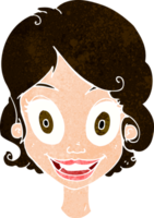 cartoon happy woman png