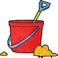 cartoon bucket and spade png