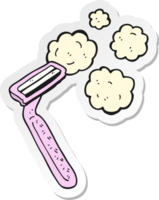 sticker of a cartoon razor png
