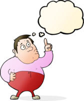 cartoon man asking question with thought bubble png