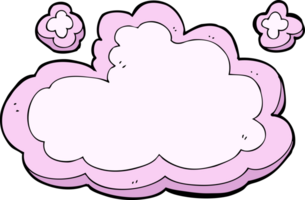 nuage décoratif de dessin animé png