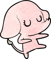 süßer Cartoon-Elefant png