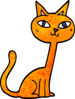 cartoon doodle cat png